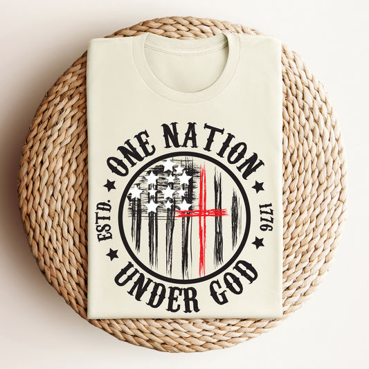 One Nation Under God DTF Transfer