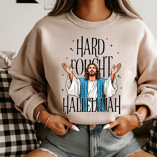 Hard Fought Hallelujah DTF Transfer