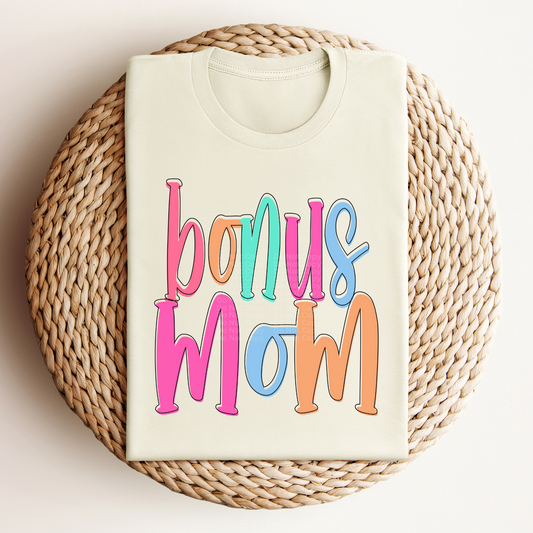 Bonus Mom - Colored Names/Occupations DTF Transfer