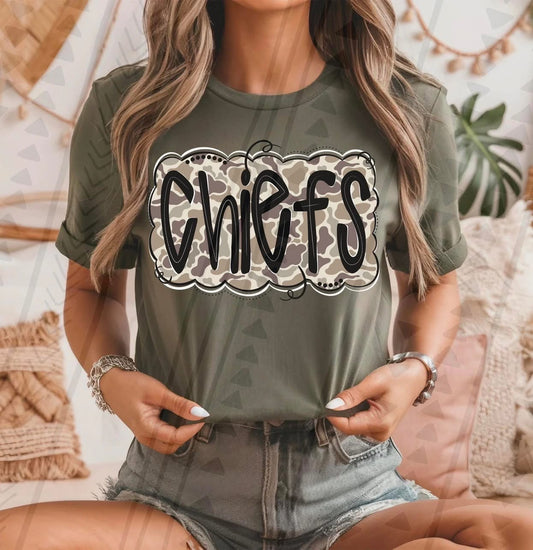 Chiefs Camo DTF Transfer