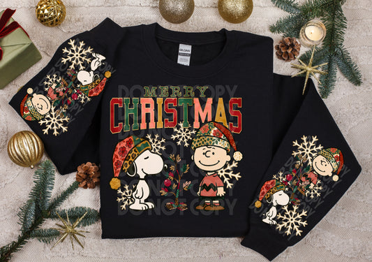 RTS ADULT CB Merry Christmas DTF Transfer