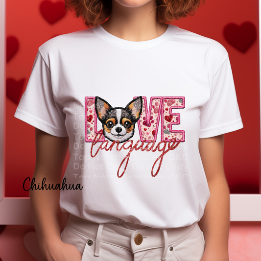 Love Language - Chihuahua DTF Transfer