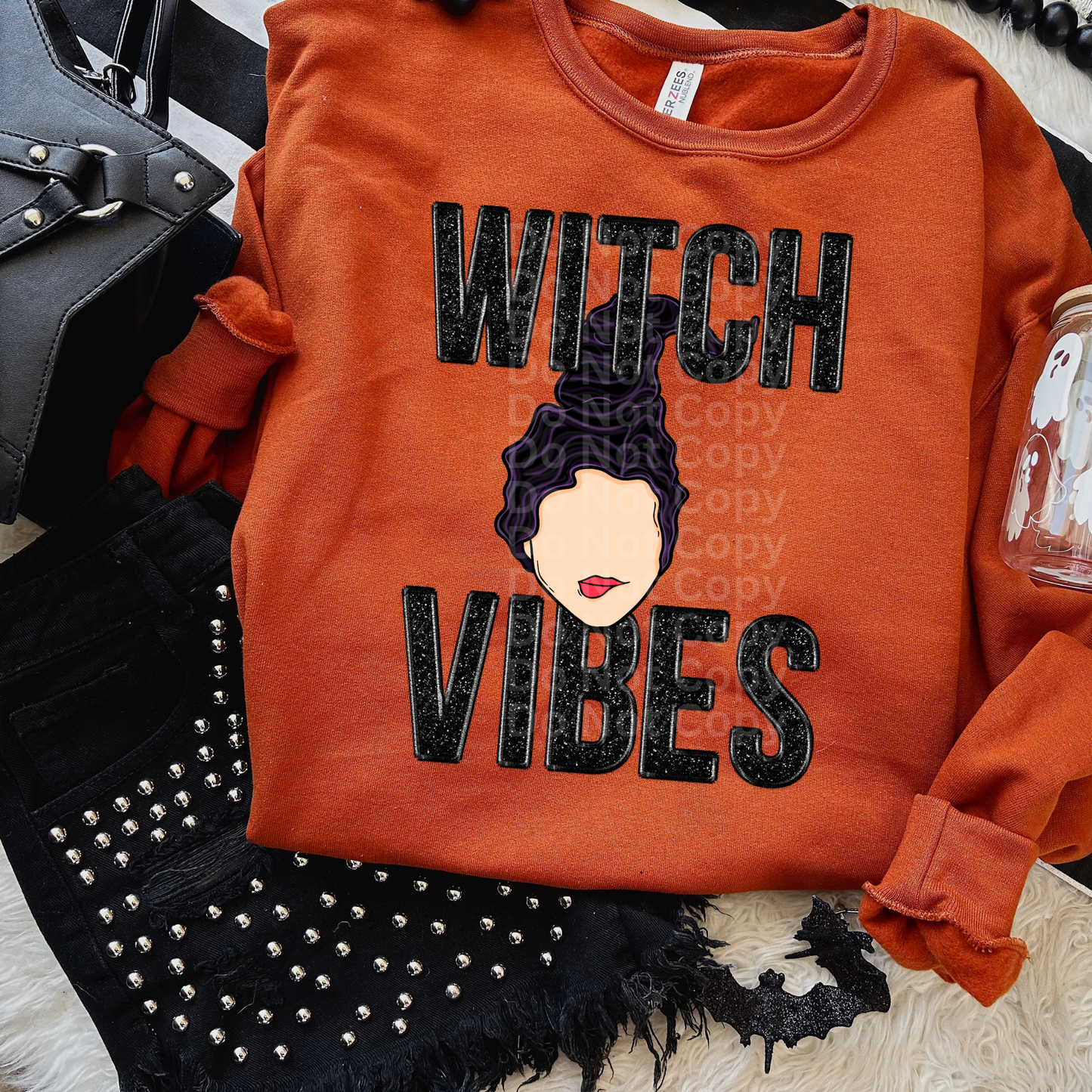 HP Witch Vibes Black Hair DTF Transfer