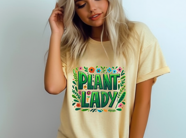 Plant Lady - Green/Floral DTF Transfer