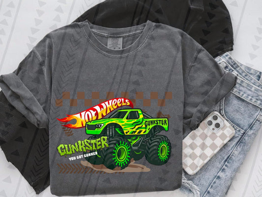 HW Gunk Monster Truck DTF Transfer