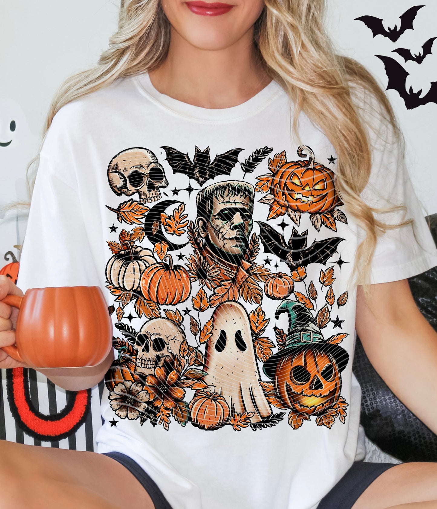 Frankenstein *Optional long sleeve design* DTF Transfer
