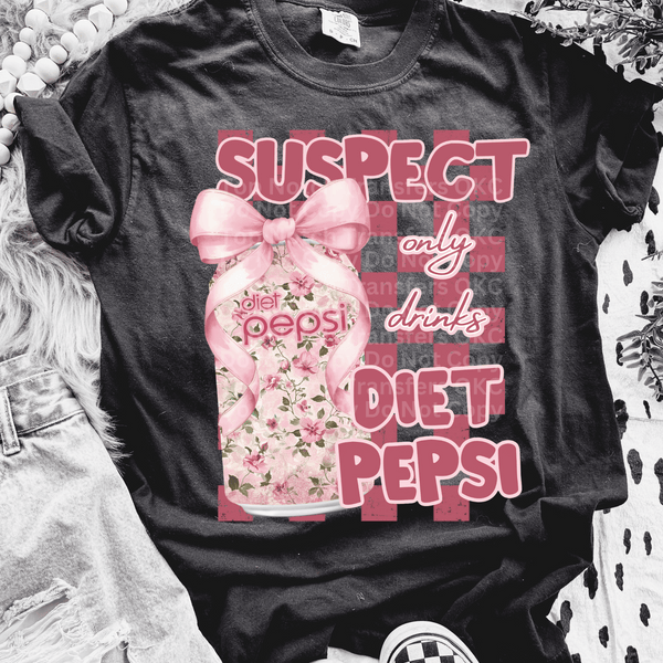 Suspect Only Drinks DT PEP DTF Transfer