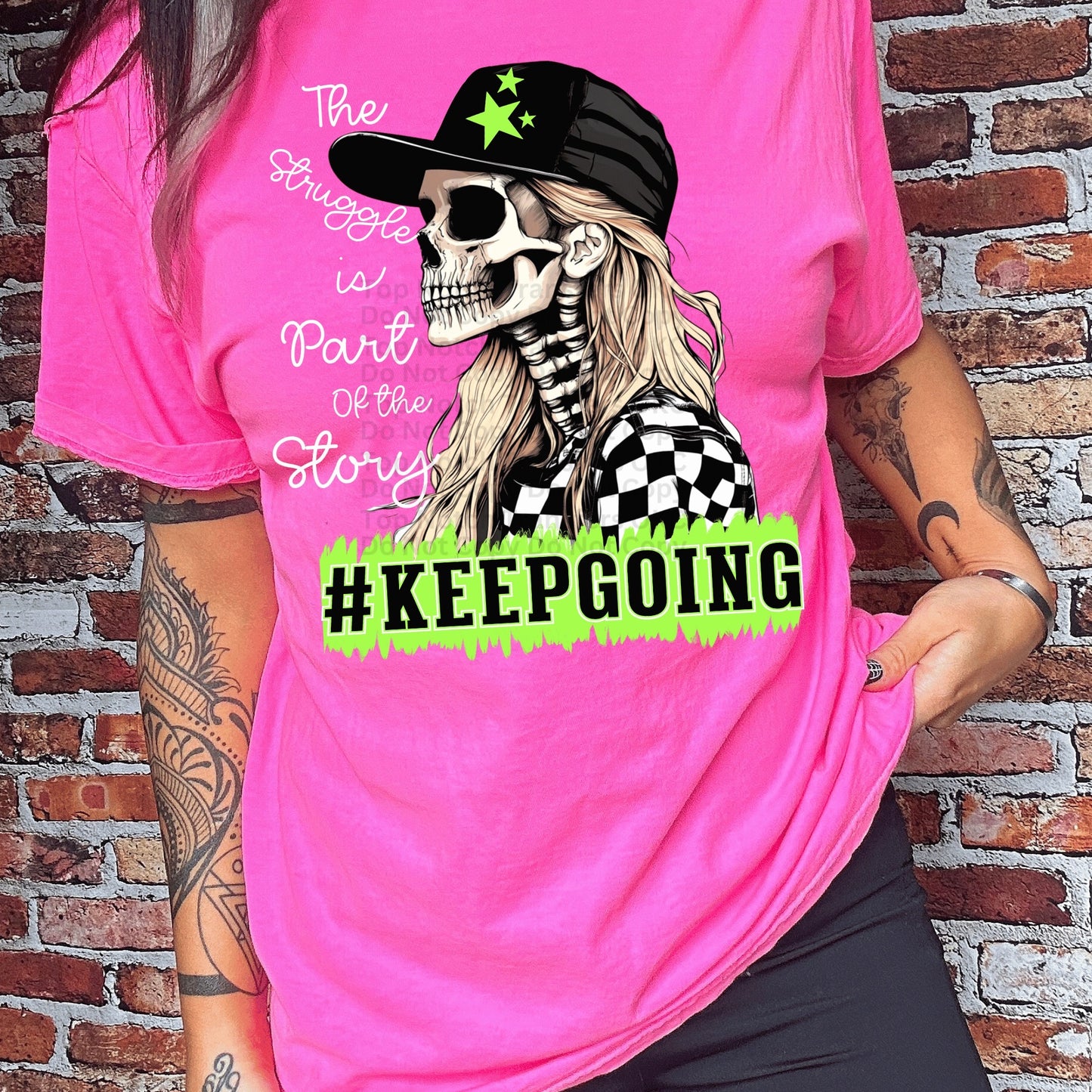 The Struggle Is Part Of The Story DTF Transfer