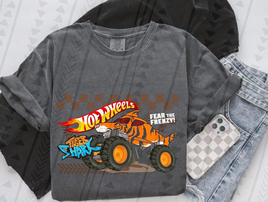 HW Shark Monster Truck DTF Transfer