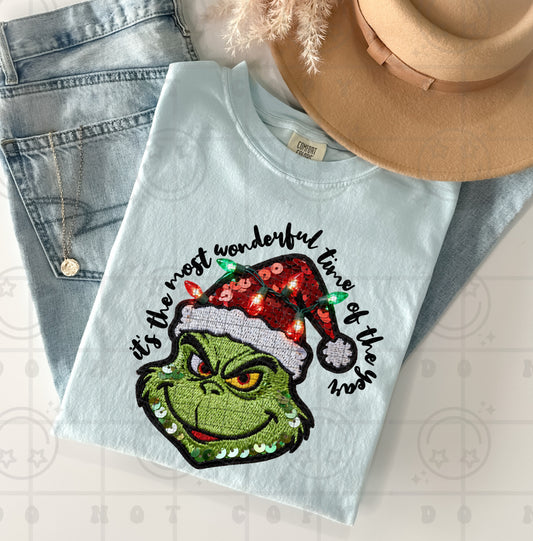 It’s The Most Wonderful Time Of The Year Green Guy DTF Transfer