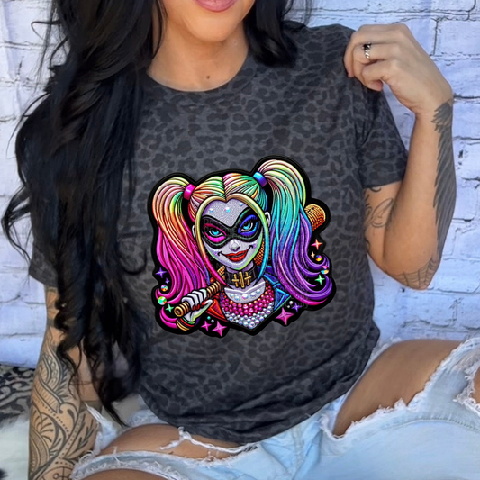 HQ with Bat and Mask DTF Transfer