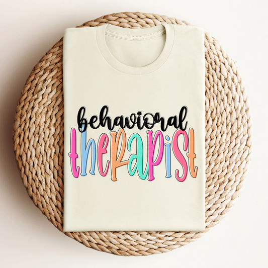 Behavioral Therapist - Colored Names/Occupations DTF Transfer