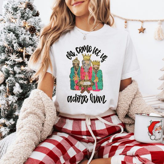 Oh, Come Let Us Adore Him - 3 Wise Men DTF Transfer