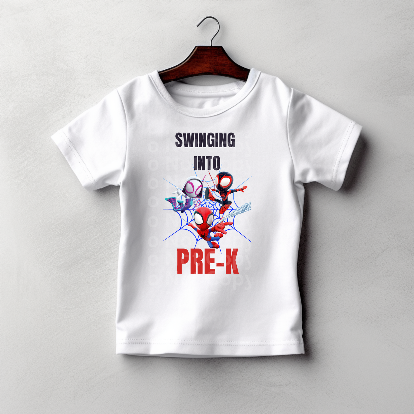 Swinging Into Pre-K Spider Web DTF Transfer