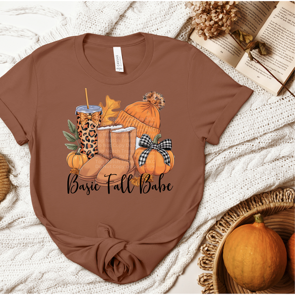 Basic Fall Babe - Booties DTF Transfer