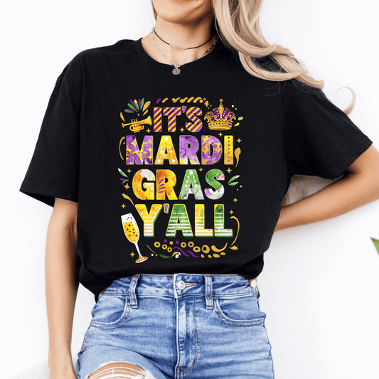 It’s Mardi Gras Y’all DTF Transfer
