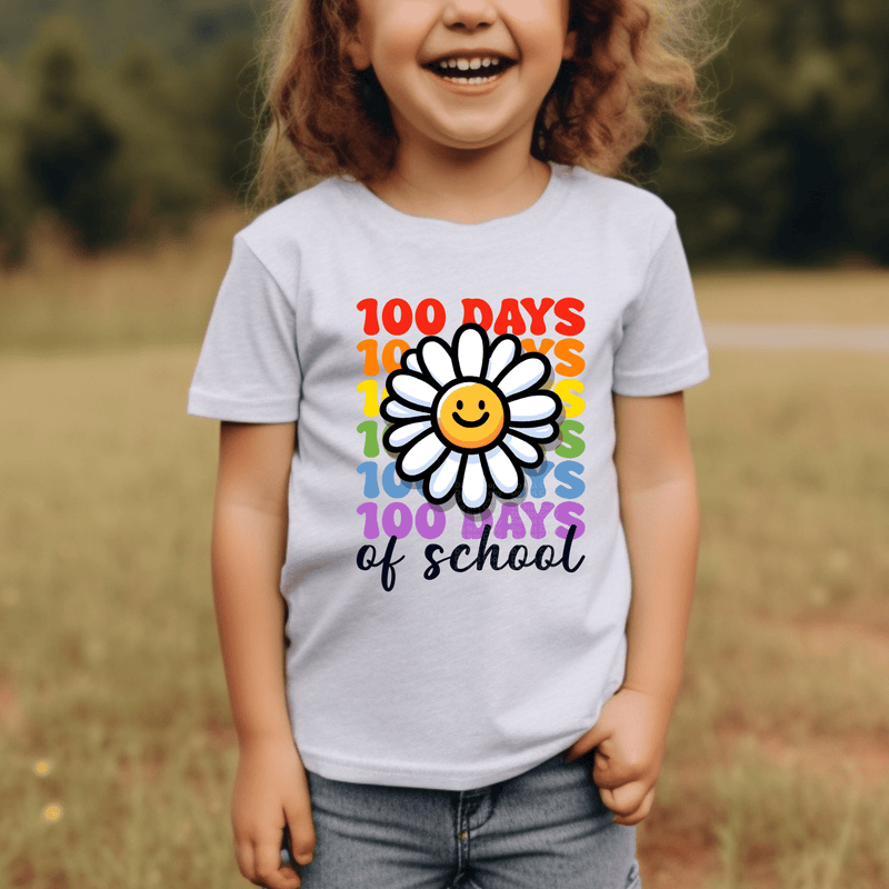 Daisy 100 Days of School DTF Transfer