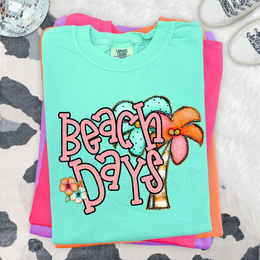 Beach Days DTF Transfer