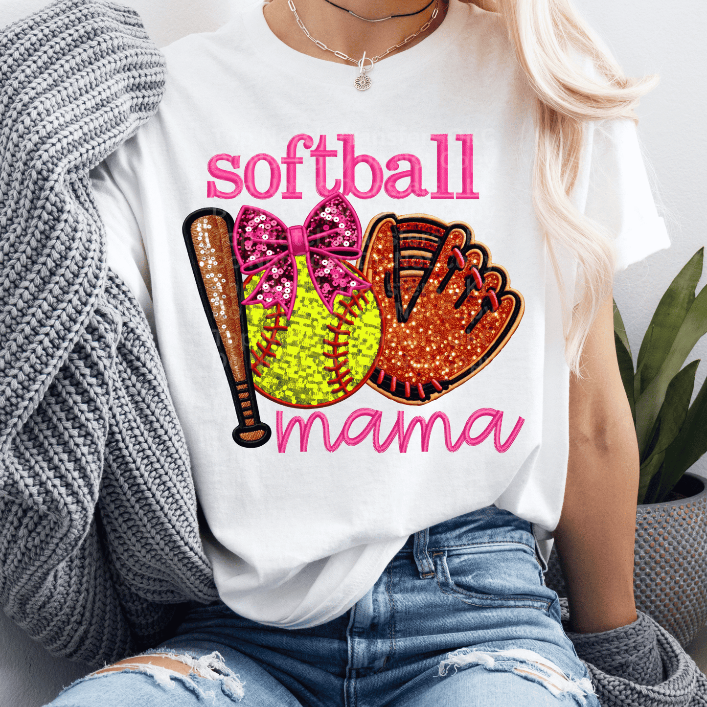 Softball Mama DTF Transfer