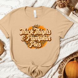 Thick Thighs & Pumpkin Pies (Orange) DTF Transfer