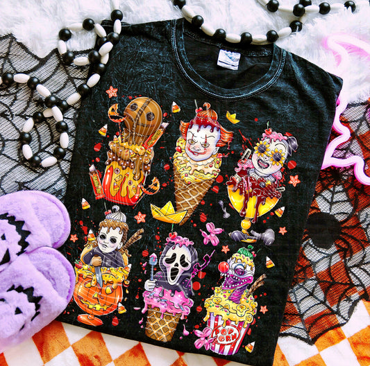Horror Characters Ice Cream DTF Transfer