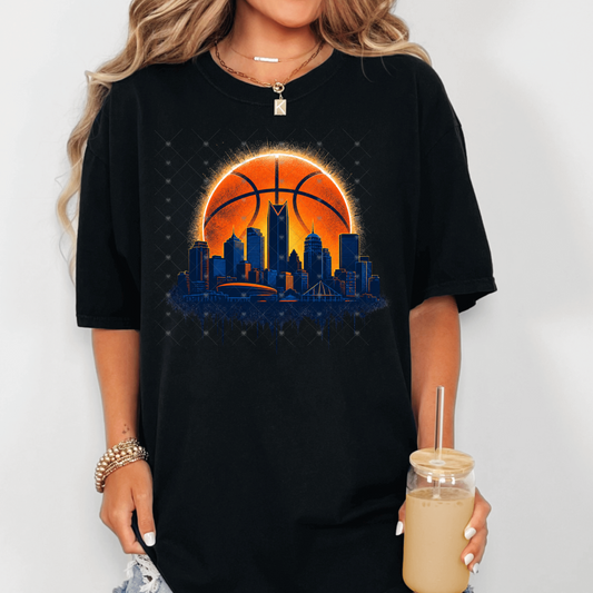 OKC Basketball Skyline DTF Transfer