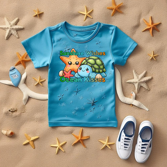 Sunshine Wishes Ocean Kisses DTF Transfer