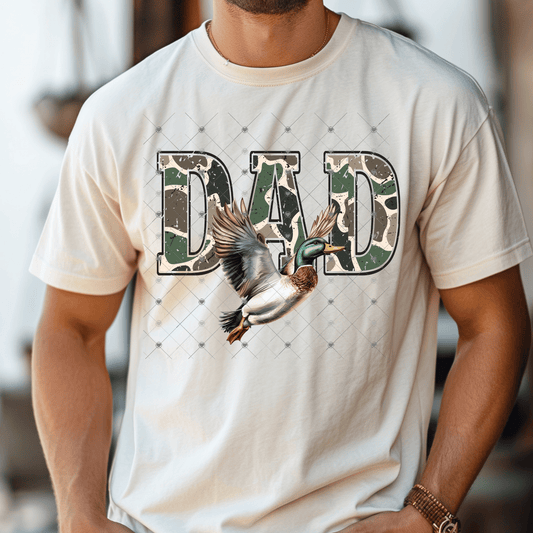 Dad Camo Duck DTF Transfer