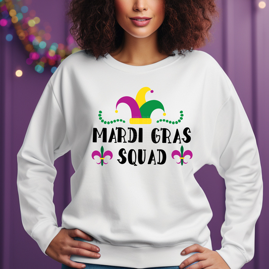 Mardi Gras Squad DTF Transfer