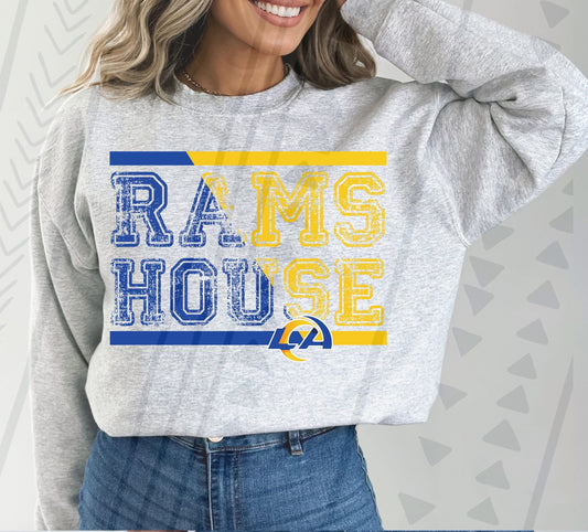 Rams House Blue/Yellow DTF Transfer