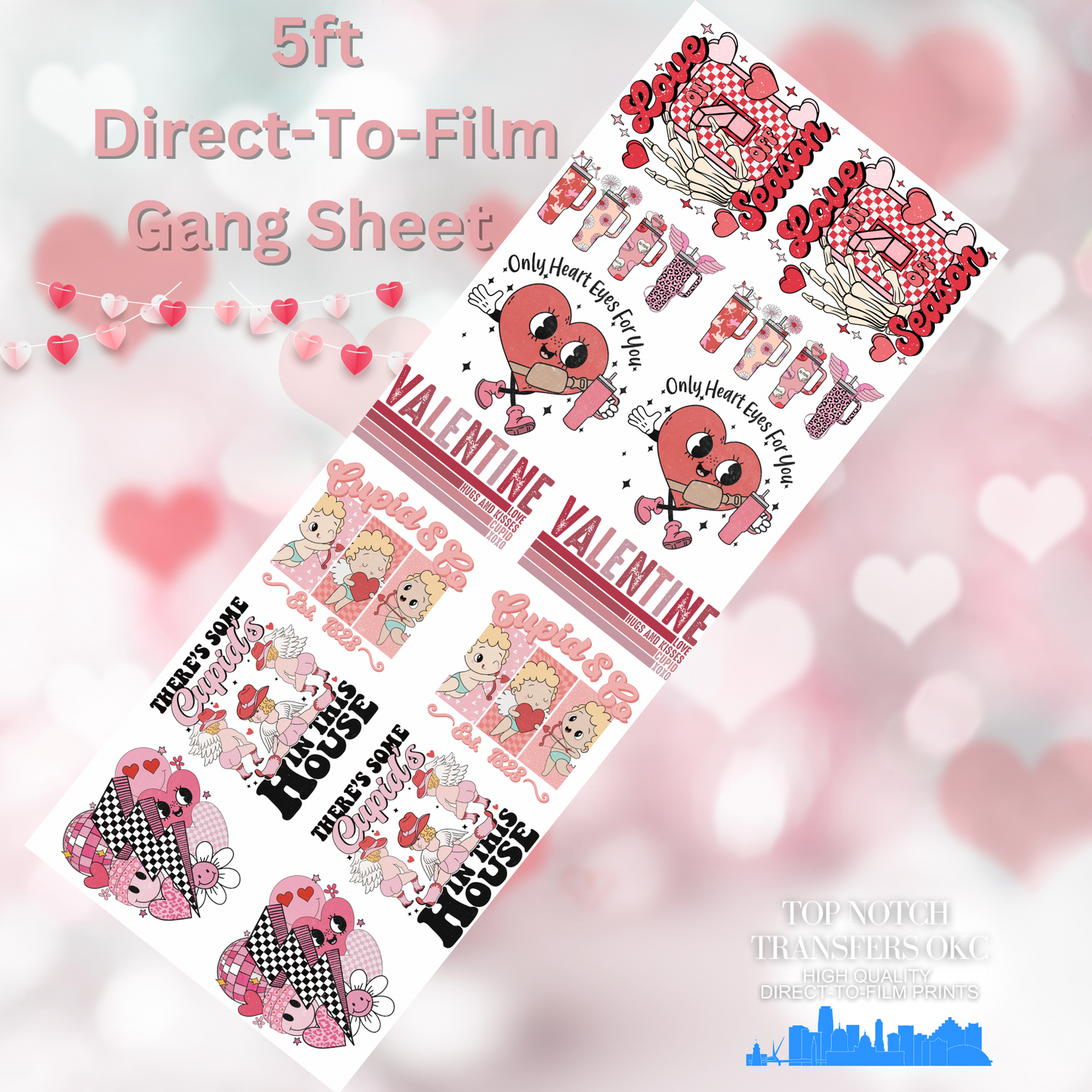 60” Valentines Gang Sheet 1