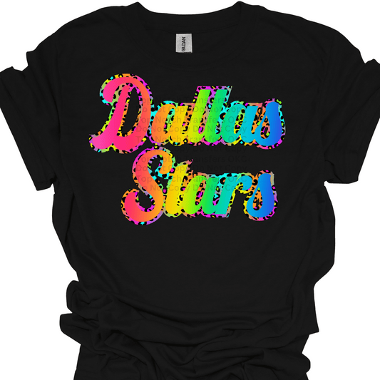Rainbow Dal Stars DTF Transfer