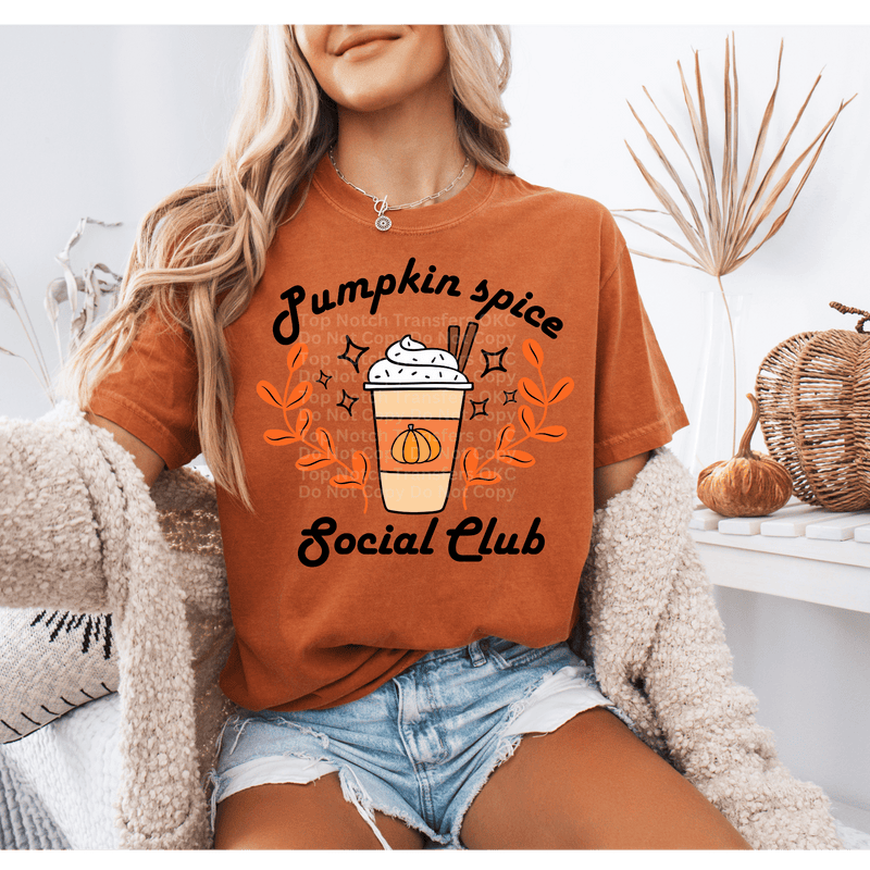 Pumpkin Spice Social Club DTF Transfer