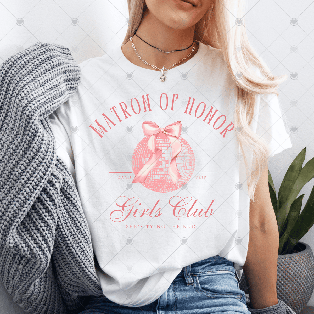 Matron of Honor Girls Club DTF Transfer