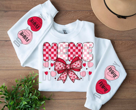 Nene DTF Transfer “Leave name for sleeve hearts in checkout notes”