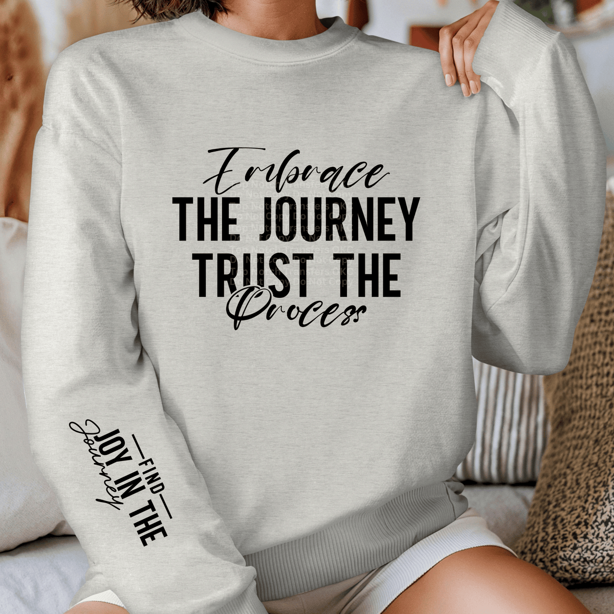 Embrace the Journey (sleeve design included) DTF Transfer