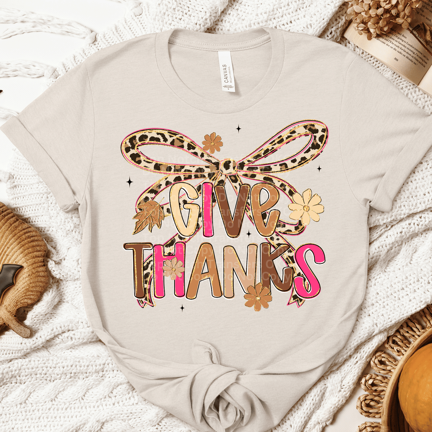 Give Thanks DTF Transfer