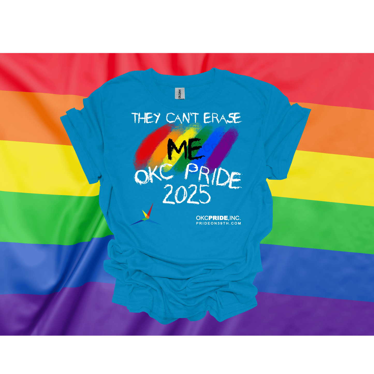 2025 OKC Pride T-Shirt- They Can’t Erase Me