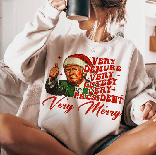 Trump Very Merry DTF Transfer