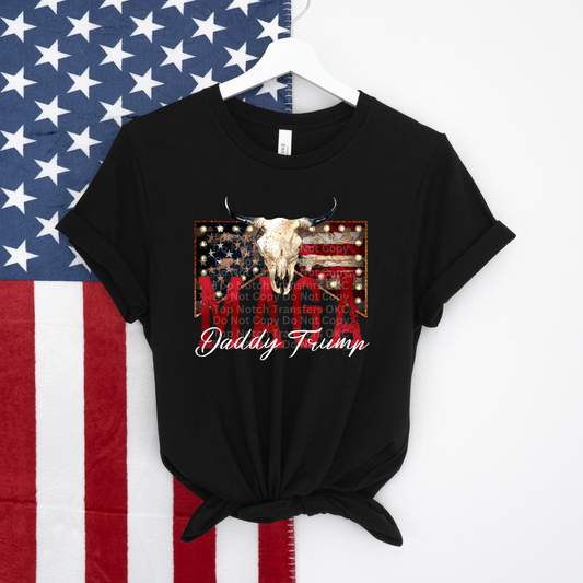 Western MAGA Daddy Trump DTF Transfer