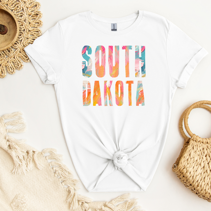 South Dakota Watercolor DTF Transfer