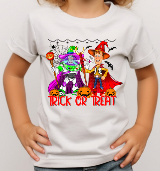 Trick Or Treat Buz & W00dy DTF Transfer