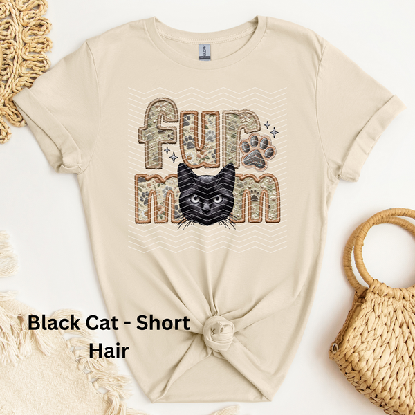 Black Cat - Short Hair DTF Transfer