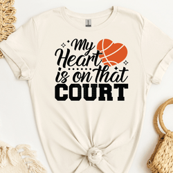 My Heart is on that Court DTF Transfer