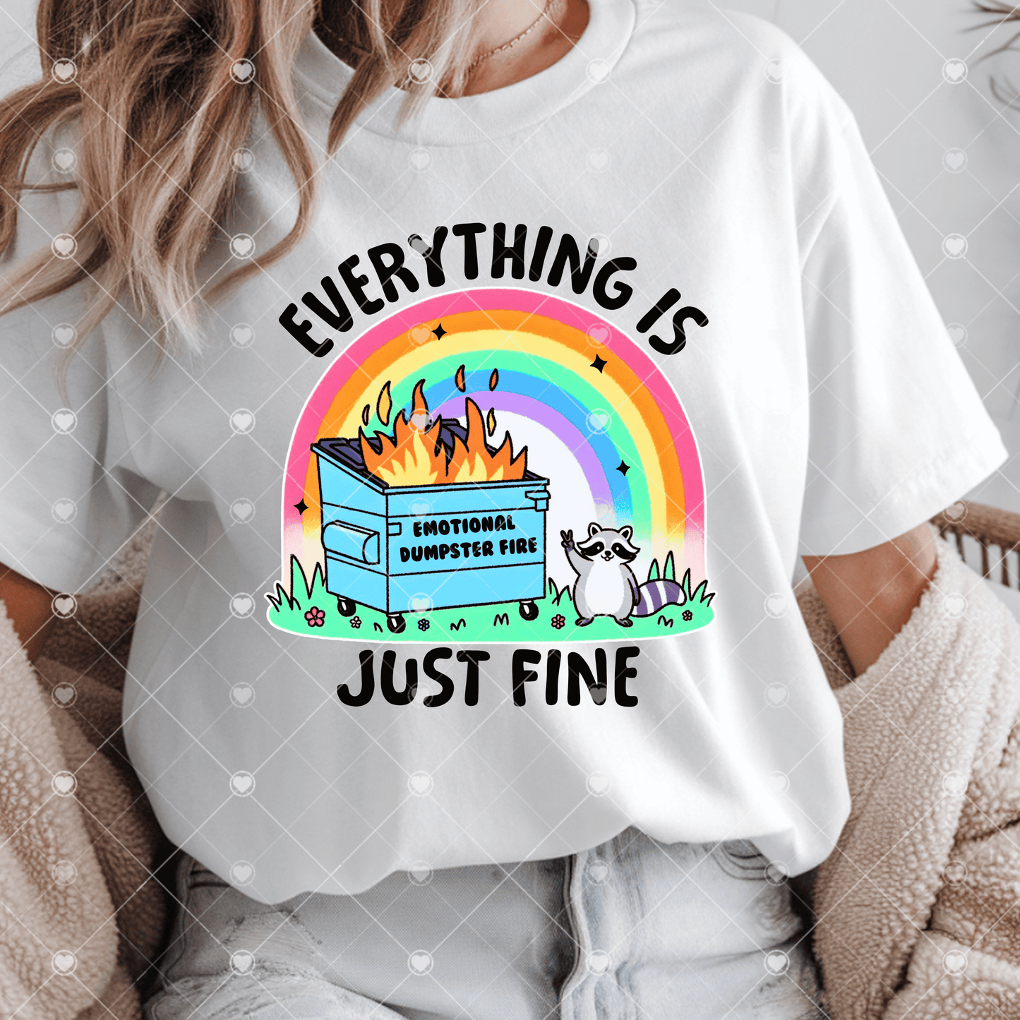 Everything Is Fine DTF Transfer