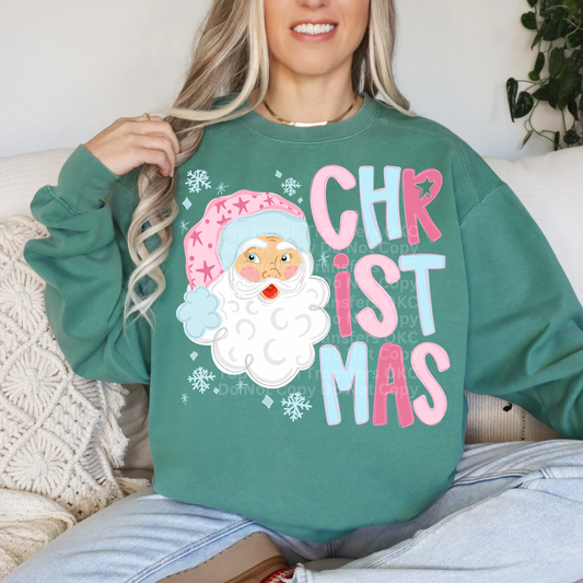 Christmas Santa- Light DTF Transfer