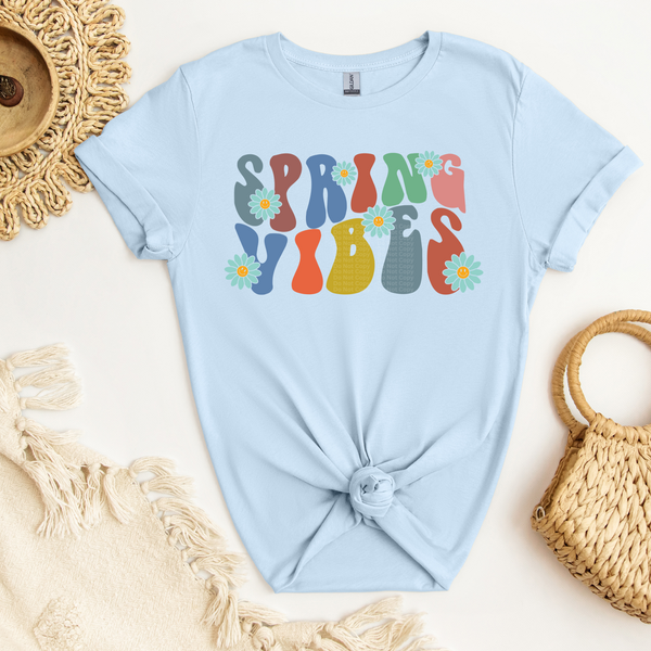 Spring Vibes Little Blue Flowers DTF Transfer