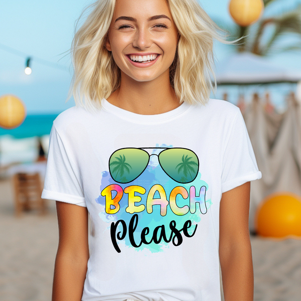 Sunglasses Beach Please DTF Transfer