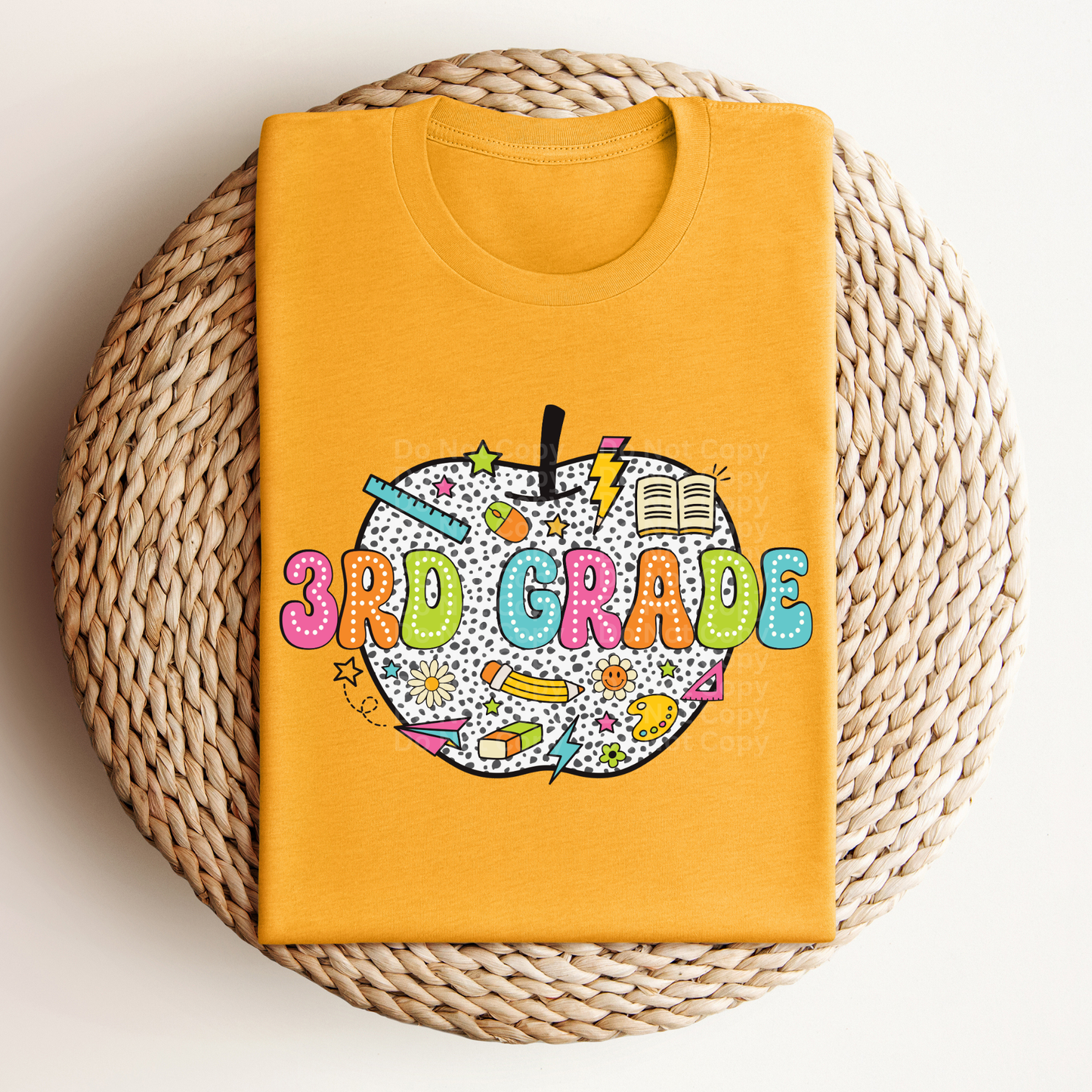 3rd Grade Dalmation Dots Apple DTF Transfer