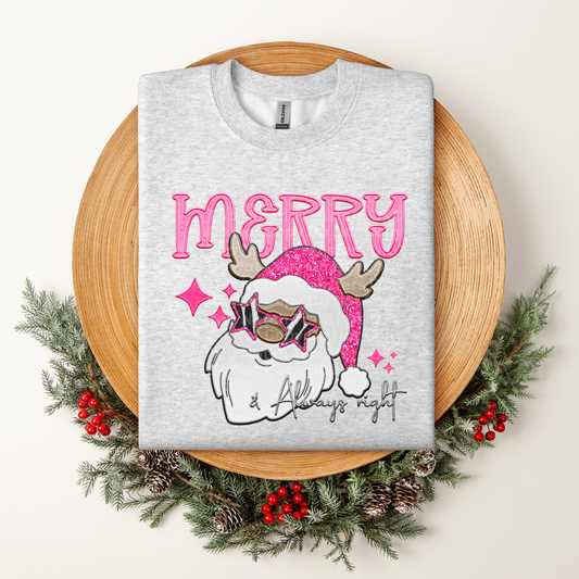 Merry & Always Right Pink (Dark) DTF Transfer